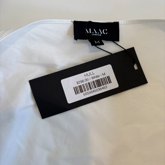 MAAC London Hull Puff Sleeve Wrap Front Blouse - Picture 5 of 6